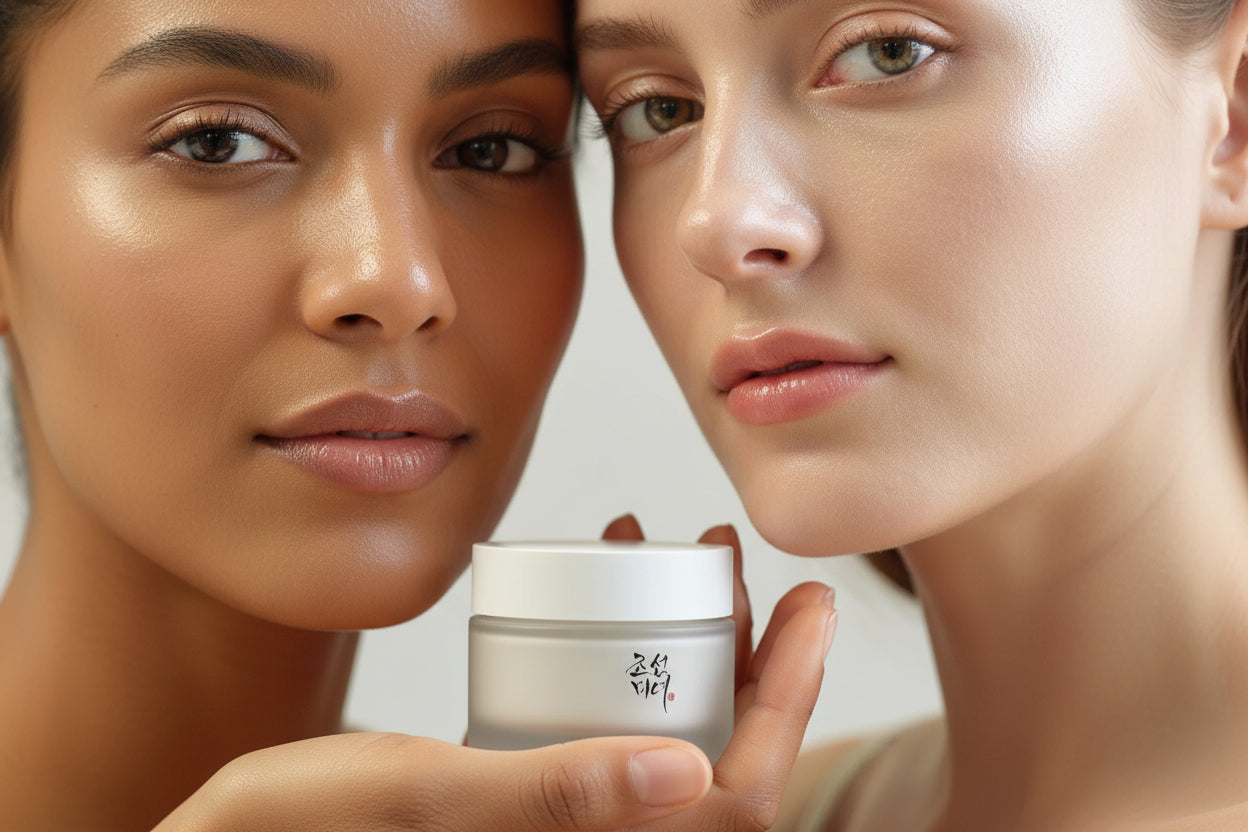 Crema Facial Hidratante con Arroz y Ginseng:  “Glass Skin”